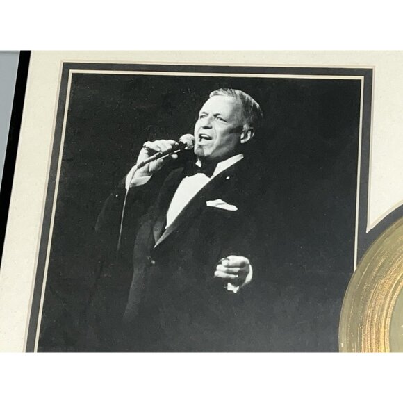 Rare Frank Sinatra "New York" 24KT Gold Plated 45 Single Record Framed Signed - Picture 5 of 10